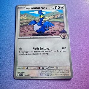 hop’s cramorant - 138/159 (uncommon) — pokemon: journey together